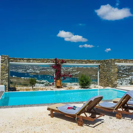 Sea View Villa With Private Pool Ornos  Exterior photo