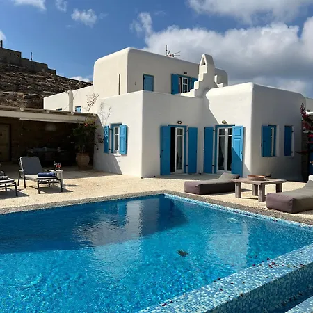 Sea View Villa With Private Pool Ornos  Exterior photo
